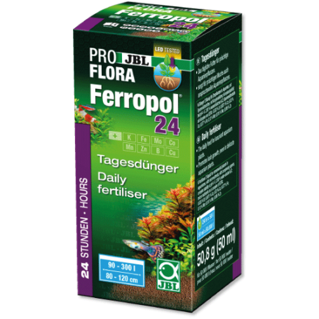 JBL PROFLORA Ferropol24 50ml/ engrais liquide pour plantes d'eau douce
